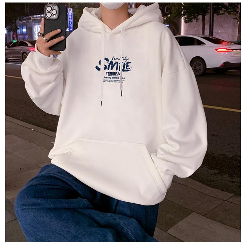 Men S Oversized Fleece Hoodie American Retro Hip Hop Style