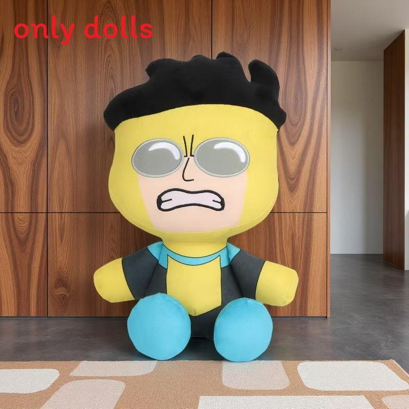 Invincible Plush Toy Mark Superhero Cartoon Collectible For Kids And Teens жёлтый