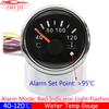 Auto Car Water Temp Gauge for Sensor 1/8NPT M14x1.5 Waterproof IP67 52mm Water Temperature Gauge with Alarm Marine Boat 9-30V