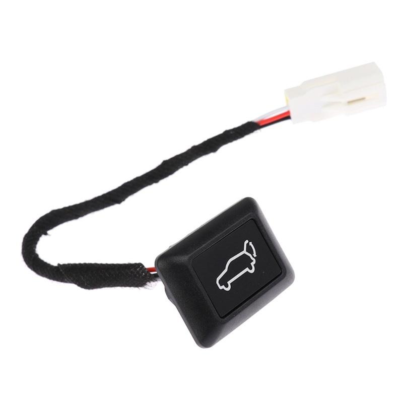 Car Tailgate Switch Electric Tailgate Switch DC 12V Voltage Glossy Black Finish Non-deformable For Car Trunk Access