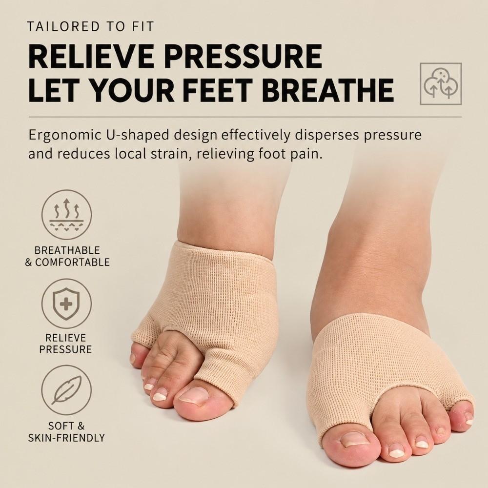 Thickened Forefoot Bunion Protector Sleeve U-Shaped Toe Protector New Metatarsal Pad  Protection