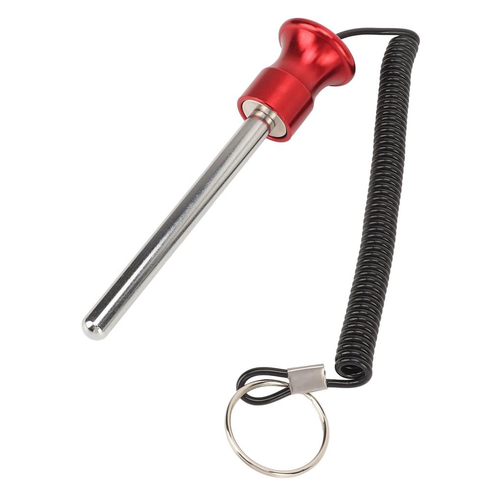 Gym Weight Stack Pin with Lanyard Enhanced Security Selector Lock Pin Gym Accessory for Workout Fitness Exercise Red 8mm 100mm