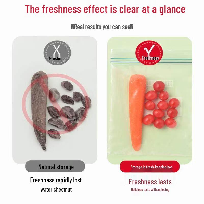 ZISIZ Food-Grade Antibacterial Fresh-Keeping Bags