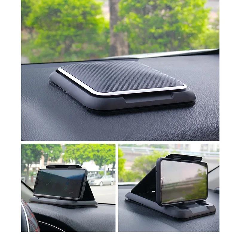 Autotelefonhalter-Halterung, universeller Armaturenbrett-Telefonhalter fürs Auto, rutschfestes Silikon-Saugnapf, verstellbare Smartphone-Unterstützung