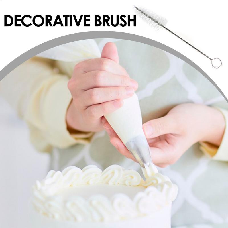 Nozzle Cleaning Brush Cake Decorating Mouth Brush Portable Tube Brushes Pipe Brush Triangle Cleaner For Cake Baking Tools