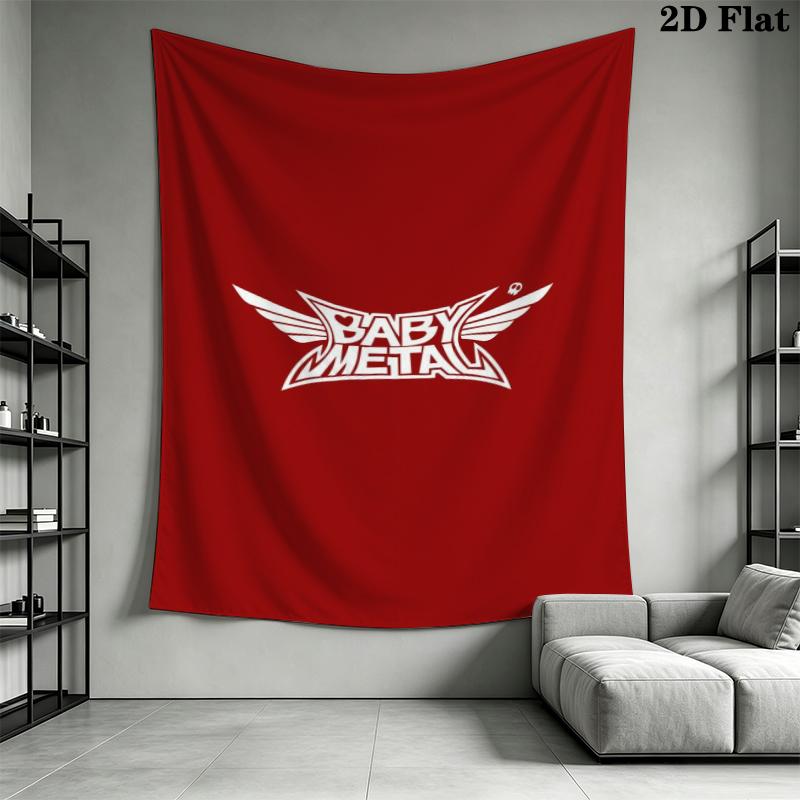 Babymetal Wall Tapestry Aesthetic Wall Hanging Printed Fabric Blanket Decorative Tapestries for Bedroom Living Room Home Decor