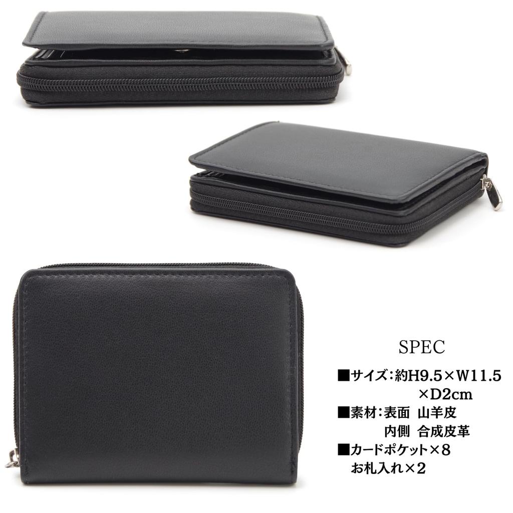 Malibu Select Genuine Leather Bifold Wallet with Card Coin c526 Slots, Purse, Black, Multi-Sized, Men's, Business, Gentleman,