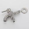 Antiseptic Double-outlet Garden Faucet Rust-proof Garden Water Tap Washing Machine Faucet  Bathroom