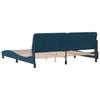 Bed Frame without Mattress Blue 200x200 cm Velvet