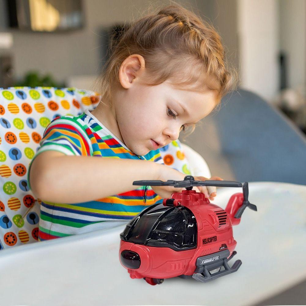 Rotatable Propeller Simulation Aircraft Toy Open Cockpit Inertial Fighter Toy Kids Toy