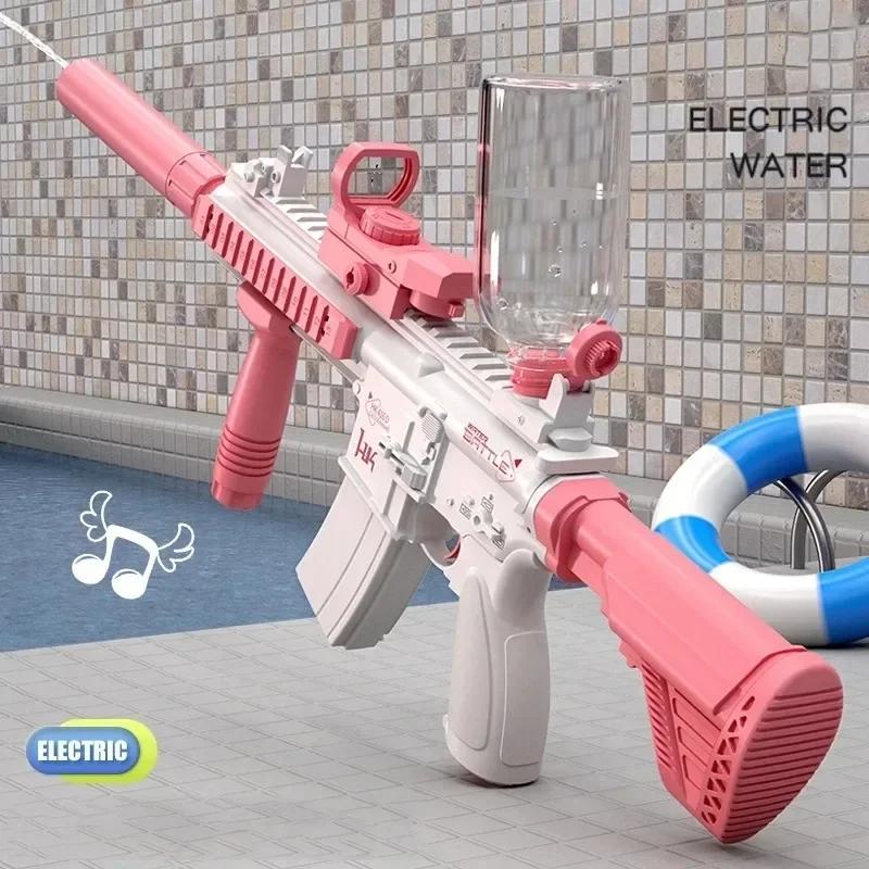 Summer Beach Outdoor Entertainment Toy Watergun Fully Automatic Shooting Toy Electric Water Gun Children's and Adult Gifts M416
