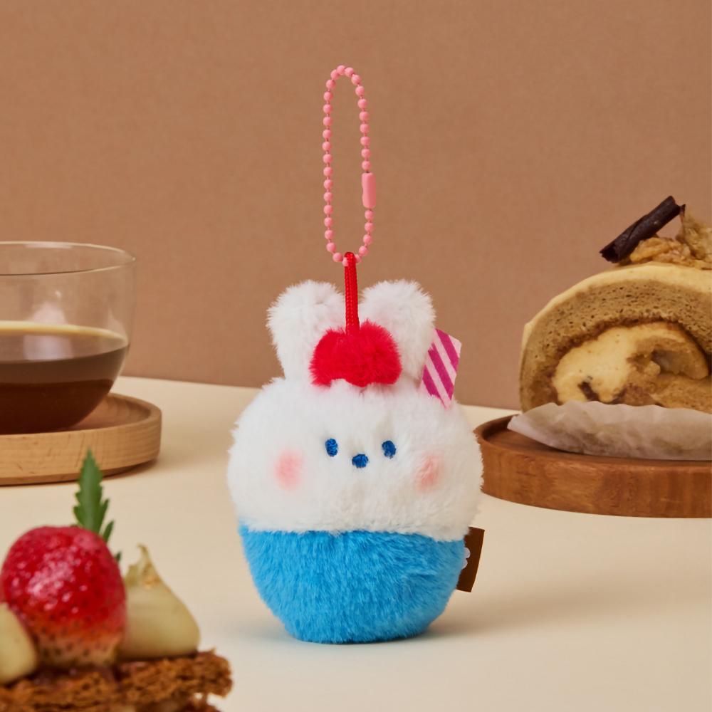 

Line Friends Minini Dessert Cafe Connini Cream Soda Plush Doll Keychain