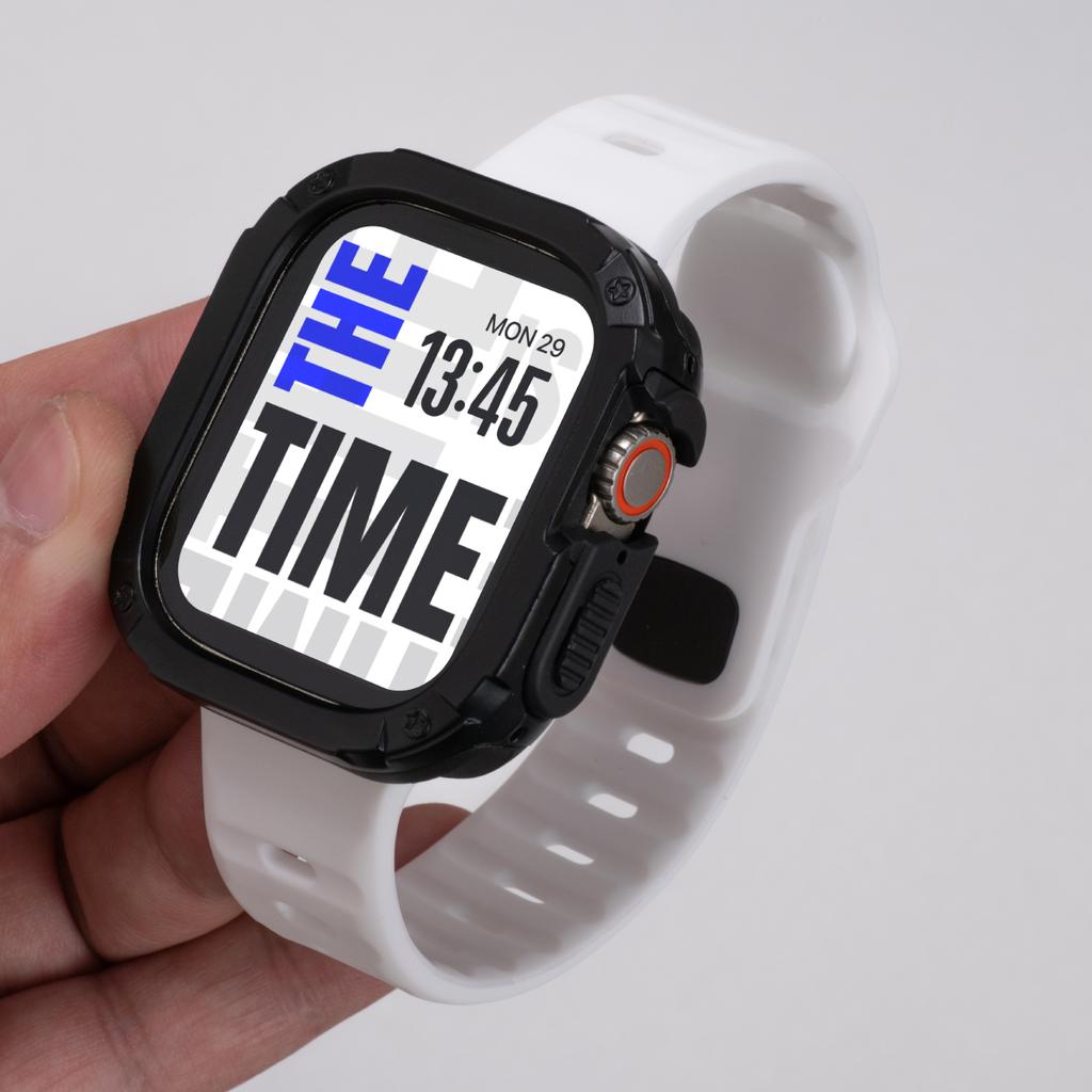 Case+Strap For Apple Watch Ultra 3/2 49mm 40/41 44/45 46mm Protective Cover Silicone Band For Iwatch Series 11 10 9 8 7 6 5 SE3
