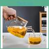 Teekanne Borosilikat 1l18l Transparentes Glas Hitzebeständig Wasserkanne Große Kapazität Wasserkocher für Zuhause Blume Tee Saft