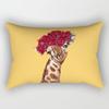 Yellow Geometric Rectangle Pillow Decorative Pillowcase Living Room Cushion Cover Simple Fashion Home Accessories