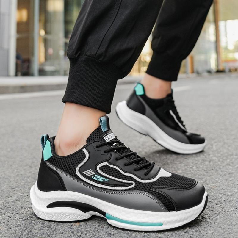 Fashion Fashion Men's Sneakers 2025Summer New Breathable Casual Shoes Outdoor Training Shoes Lace Up Sport Running Shoes Tenis Masculino