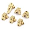 YEAHRUN Brass Axle Mount Suspension Links Stand for 1/10 RC Crawler Car TRX4 TRX6 Upgrade Parts