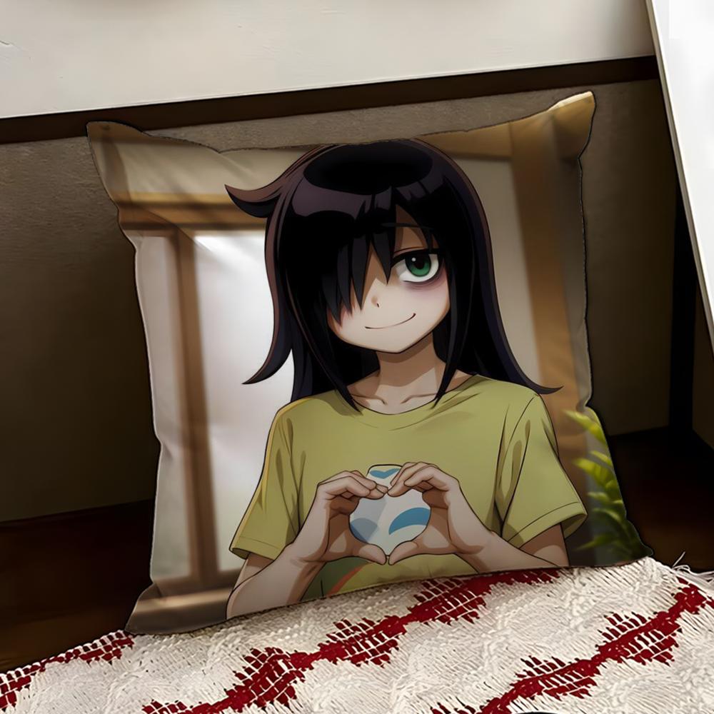 KKuroki TTomoko Cushion Cover Reversible Soft Durable Pillow Cover Home  Car MultiScene Use for Daily Comfort 30X30cm