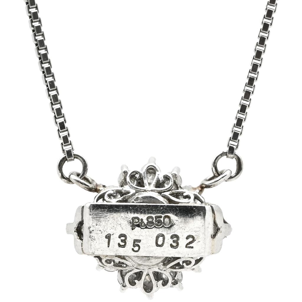 NON BRAND - blue sapphire diamondNecklace Pt850/sapphire Array