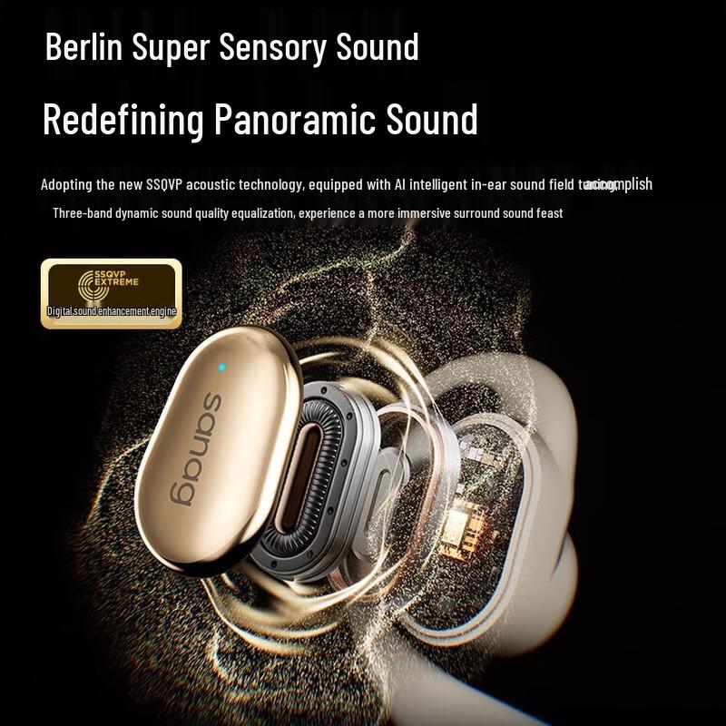 SANAG C16S Open-Ear Bone Conduction Bluetooth Sports Headphones