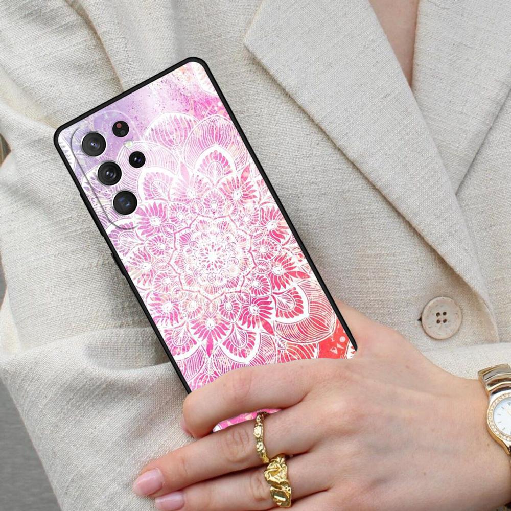 MARBLE MANDALA FLOWER FLORAL Cell Phone Case for Samsung Galaxy S26 Ultra S25 S24 S23 S22 S21 S20 Note10 Cover