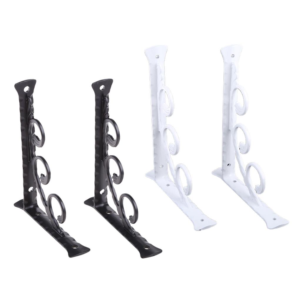 2 Pieces Triangular Shape Floating Shelf Brackets Invisible Shelf Support Right Angle Metal Wall Mounted Brackets