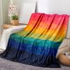 1pc Rainbow Blanket Single Sided 2D Print Soft Flannel Throw Blanket for Bed Couch Sofa Cozy Vibrant Vibe for Pride Home Decor