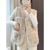 Lamb Wool Vest Jacket Women's Autumn and Winter New Leather Plush Integrated Outer Vest Vest Women's Trend