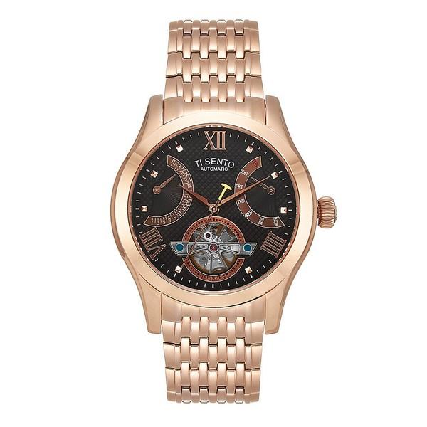 [Ticento]Retrograde Automatic Metal Watch TS50091BRG, Korean Luxury Watches