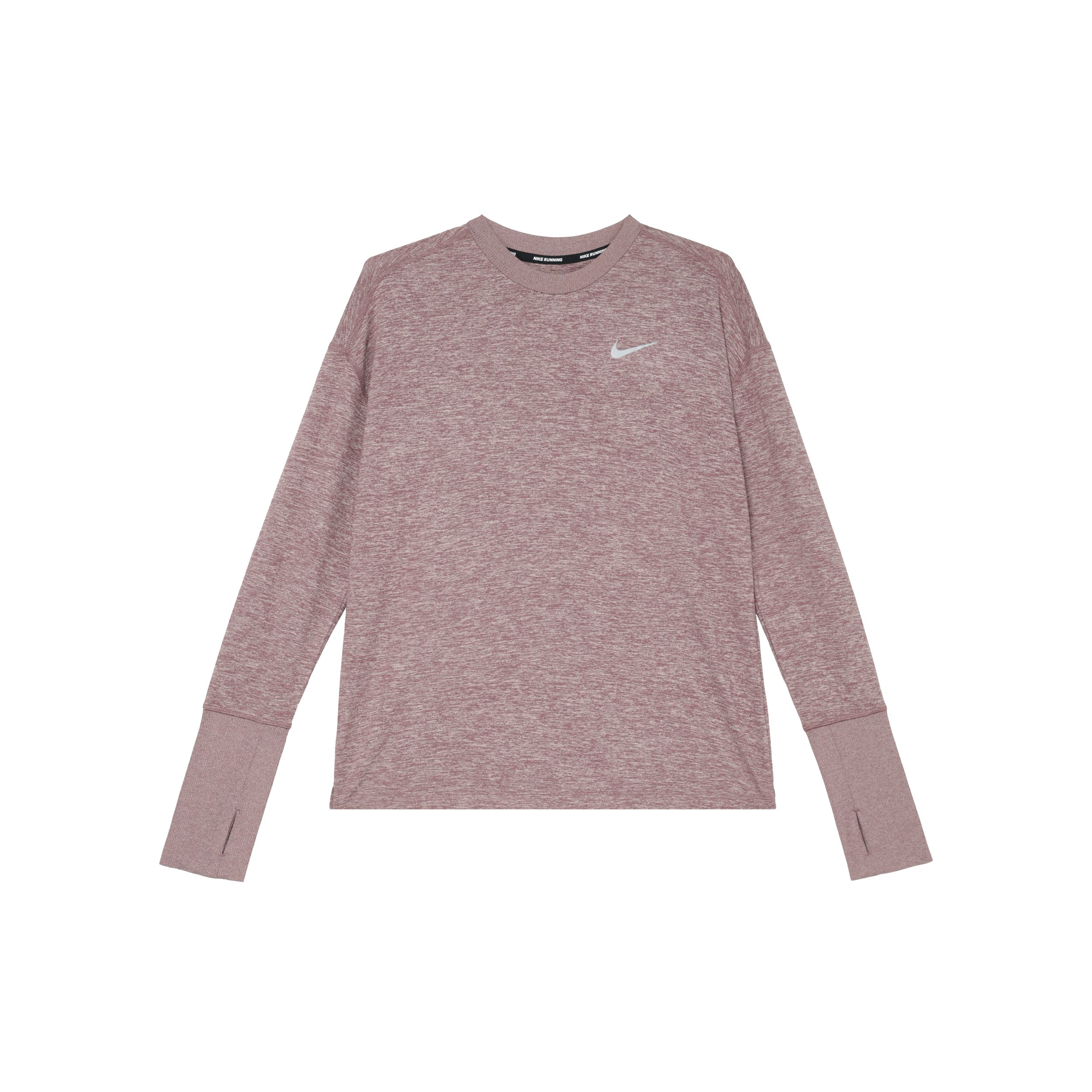 

Nike Футболка женская с принтом, однотонная, с круглым вырезом, длинным рукавом и заниженной линией плеч, розовая, коричневая 928742-298 L