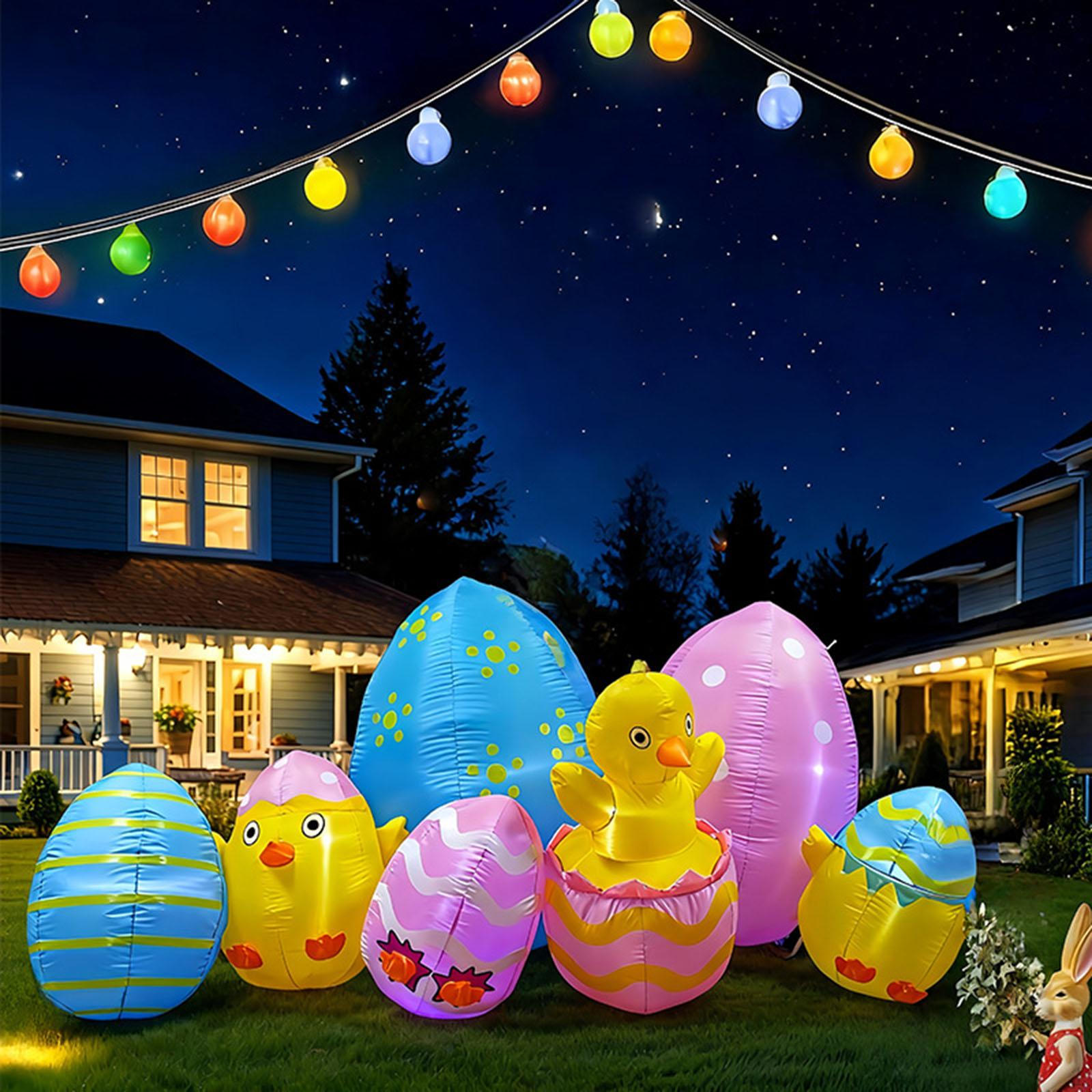 Easter Egg Chick Inflatable Blow up Outdoor Decoration Decorative Ornament for