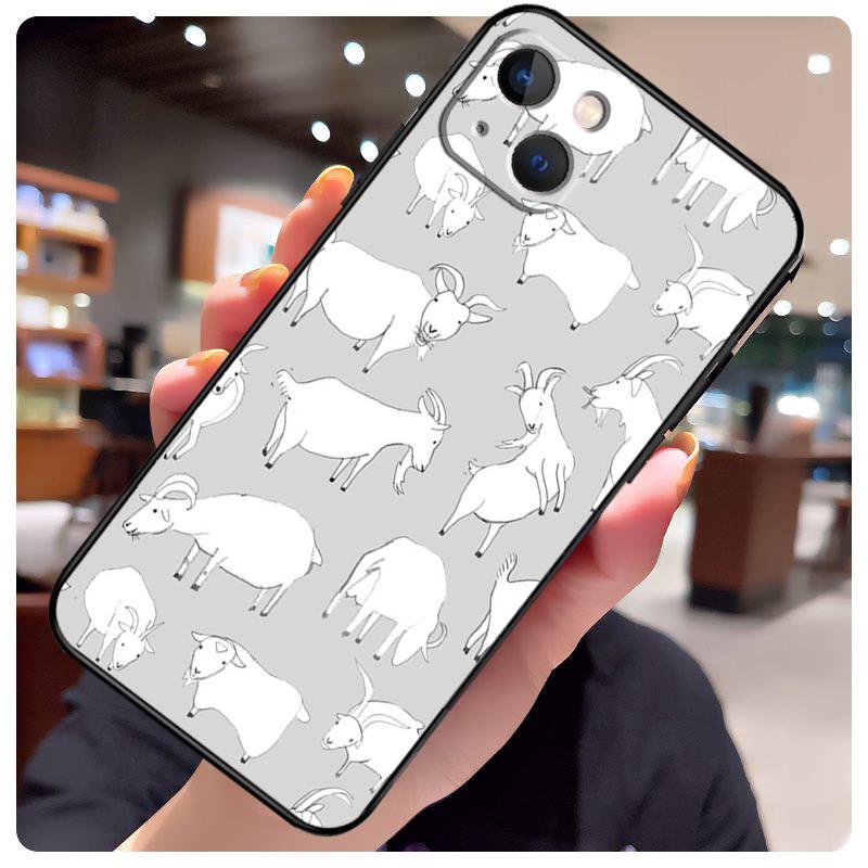 Cute Baby Pygmy Goat Case For iPhone 13 14 11 12 15 Pro Max X XR XS Max 7 8 Plus SE 2020 2022 14 Plus Back Cover