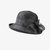 Summer Retro Style Basin Hat Women's Sunscreen Sunshade Hat Curled Topper Hat
