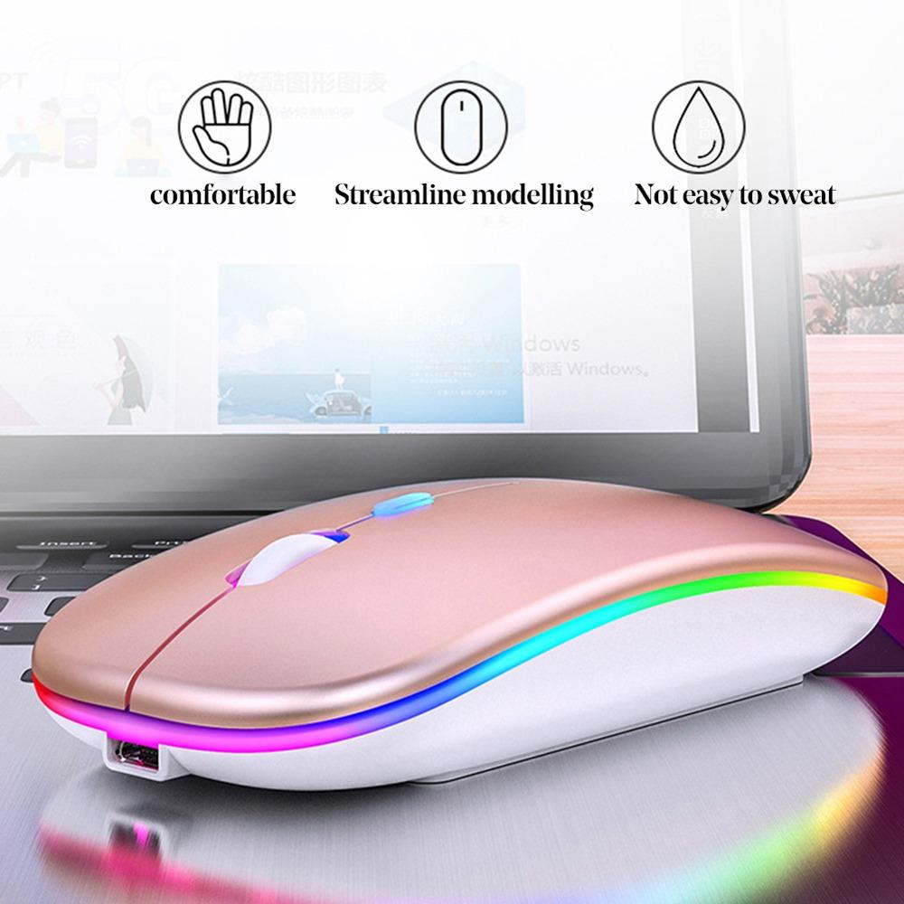 

Colorful Computer Silent Mouse 2.4Ghz+BT5.1 Gaming Bluetooth Mouse Computer Accessories сірий