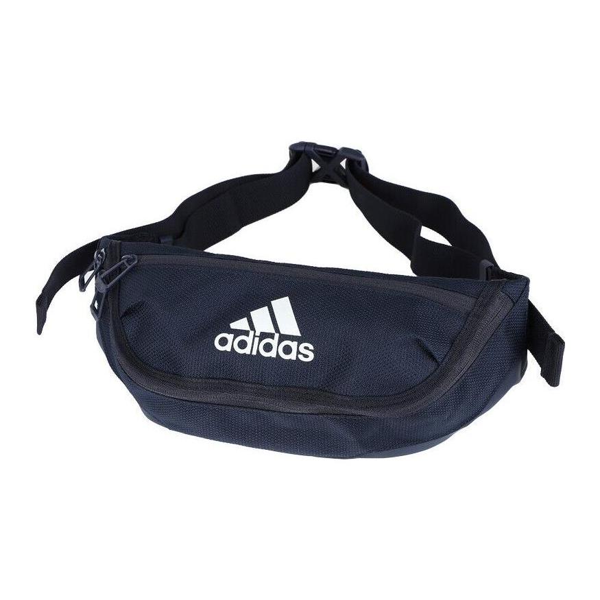 New Adidas Polyester One Shoulder Crossbody Gym Travel Bag Fanny Pack Regular Unisex Marine Blue H64744