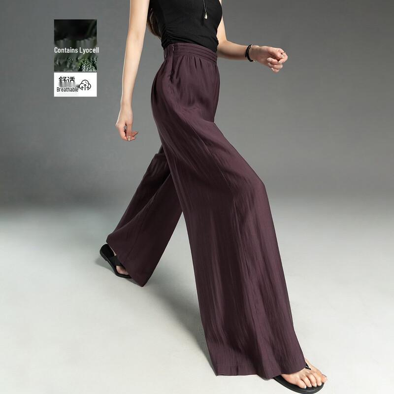 Demana Women s Lyocell Wide-Leg Casual Pants L