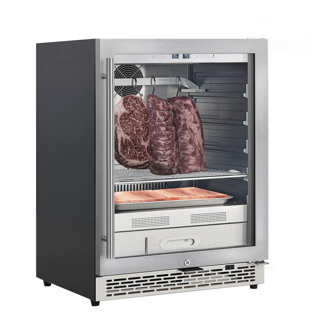 45 KG Dry Aging Fridge for Steaks, Dry Ager Refrigerator for Meat with Precise Temperature & Humidity Control, Freestanding & Under Counter Beef Aging