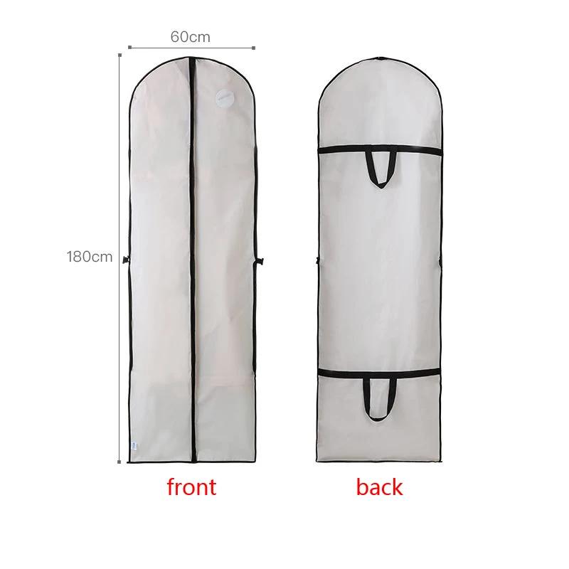 

New Thickened Wedding Dress Dust-proof Bag Waterproof Coat Hanging Storage Bag Household Suit Jacket Protective Cover 60*180cm