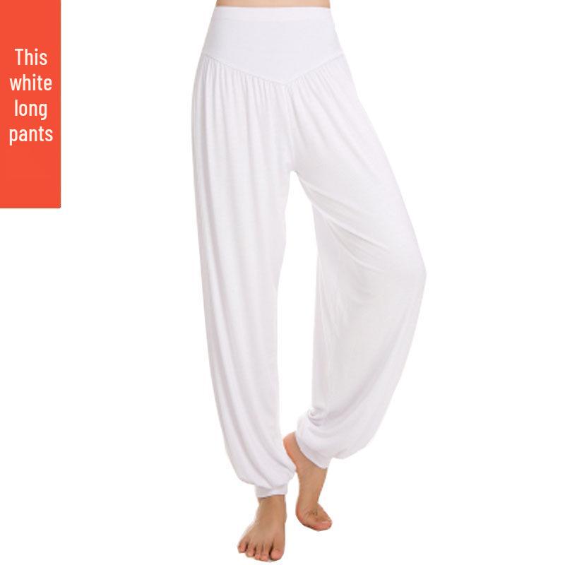 Pantaloni sportivi in modal per yoga e danza, pantaloni a campana larghi e di grandi dimensioni L