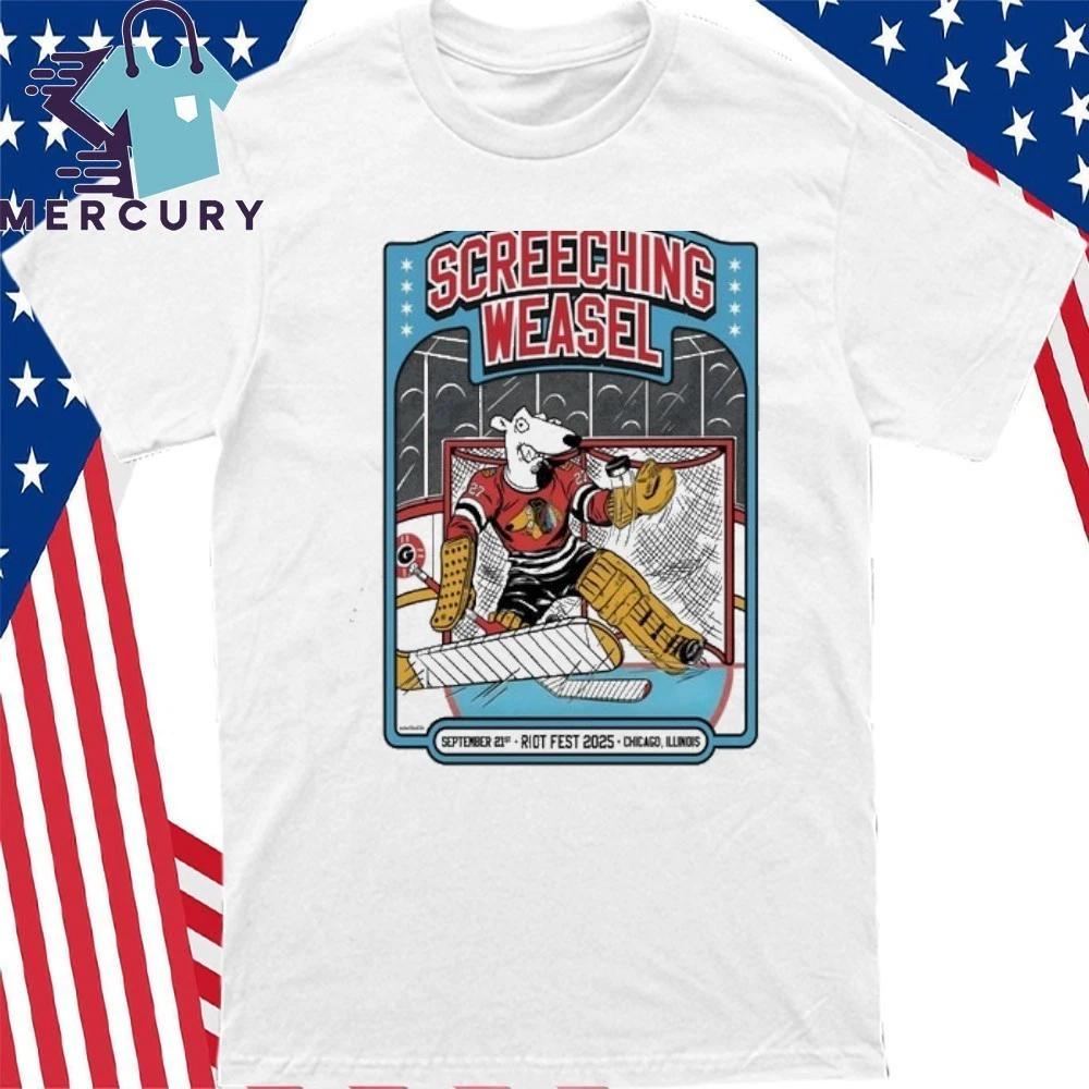 Screeching Weasel September 21 2025 Riot Fest Chicago IL Shirt XL