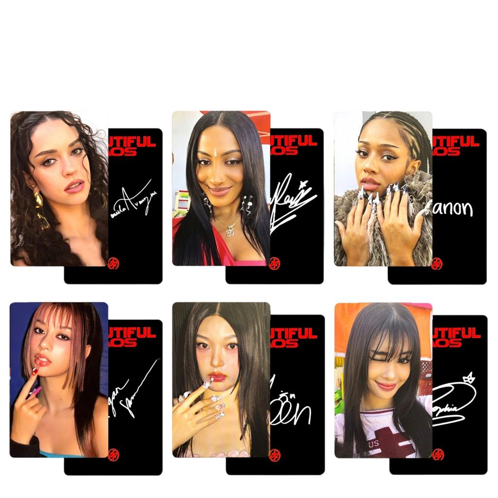 Girl Group Peripheral Accessories Girl Group Group Peripheral 6 Pcs Peripheral Card