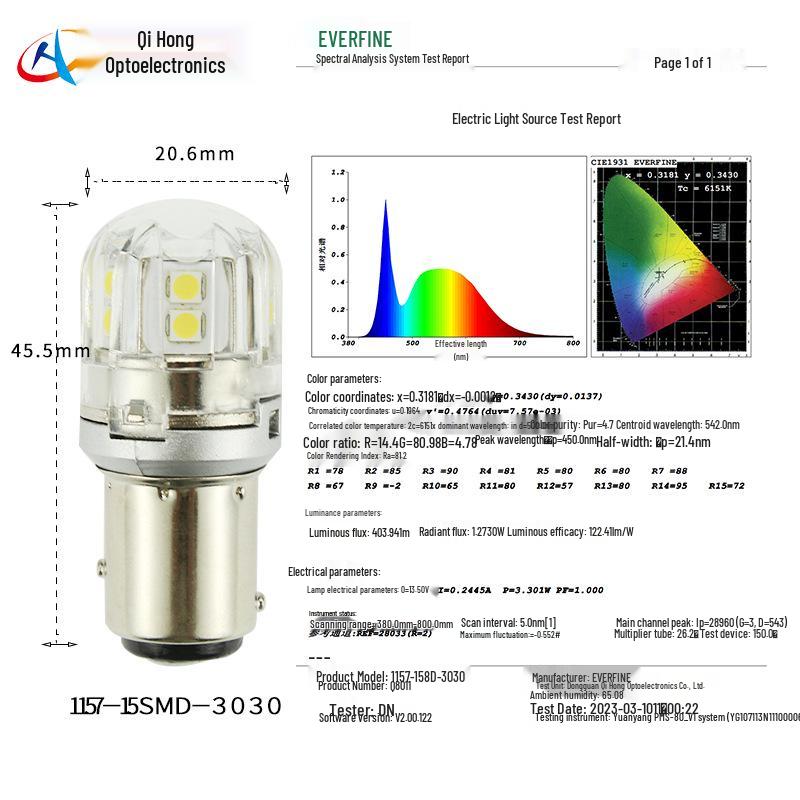 1157 P21W5W BAY15D Bec LED Auto Frână Ultra-Luminoasă Compatibil 3157/7443