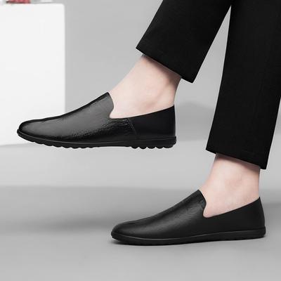 Sapatos Masculinos de Couro da Moda Mocassins de Designer de Luxo Sapatos Sociais Casuais de Negócios da Moda para Homens Confortáveis Flats Preguiçosos Sola Macia Sapatos de Condução