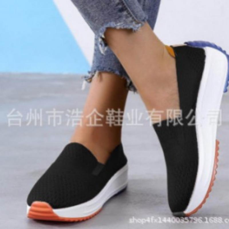 Shoes mesh shoes new flying woven shoes women's foot cover shallow mouth casual sports shoes