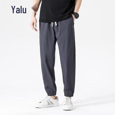 Ya Lu Men's Ice Silk Breathable Jogger Pants