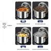 304 Stainless Steel Induction Soup Pot with Lid