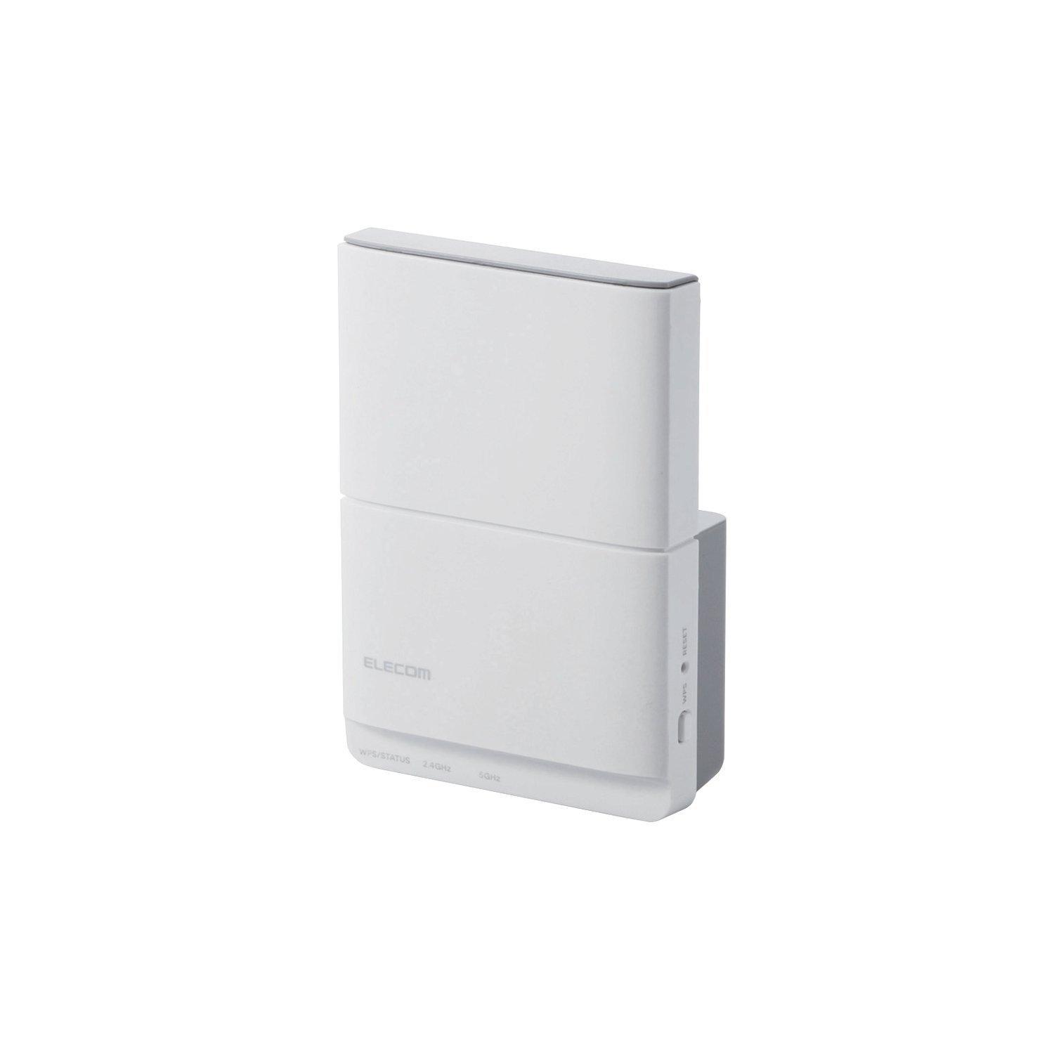 

ELECOM WiFi Wireless LAN Repeater Direct Plug into Outlet 11ac/n/a/g/b 433+300Mbps WTC-733HWH2