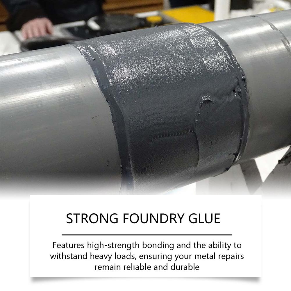 Metal Repair Glue High Temperature Resistant Casting Repair Liquid Welding Filler Metal Glue for Stainless Steel and Aluminum