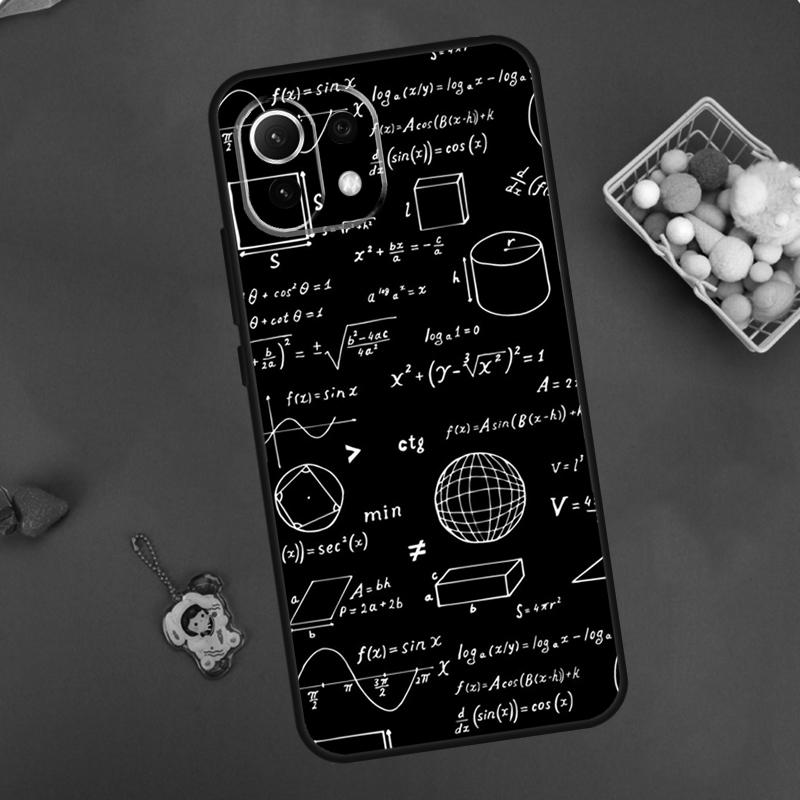 Mc2 With E=mc Math Case For POCO F5 X3 X5 Pro X4 F4 GT C40 M5s F3 Cover For Xiaomi 13 12 Lite 12T 11T Pro 12X