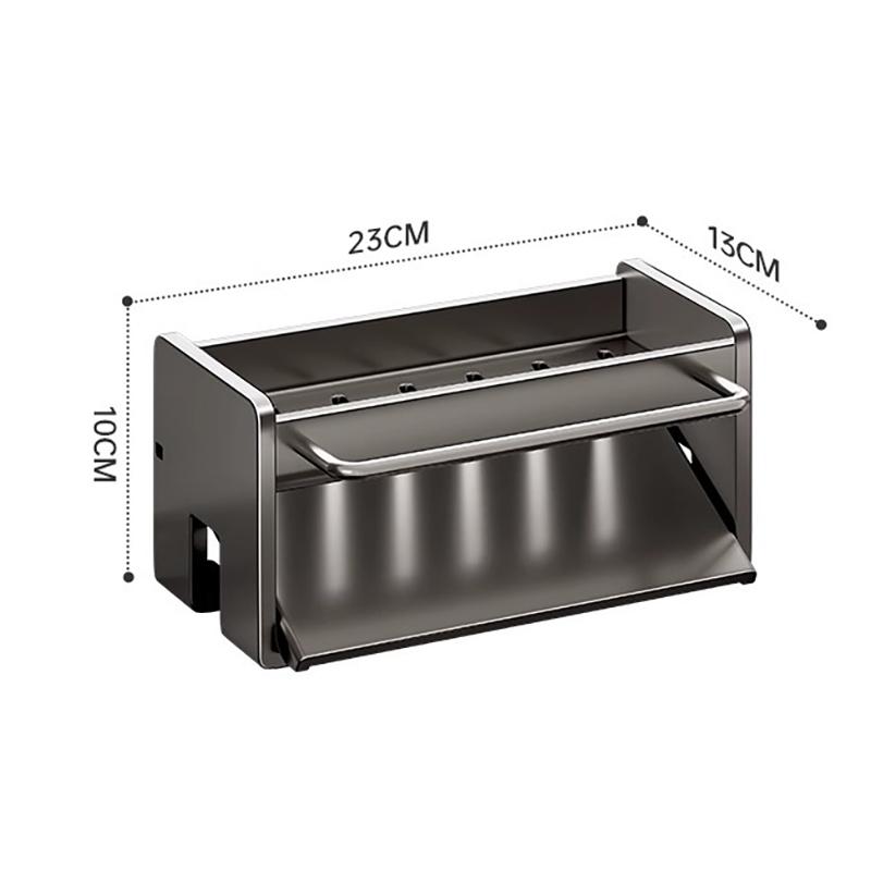 Multifunctional Carbon Steel Kitchen Rag Rack Drain Sponge Rack Sink Faucet Supplies Countertop Storage Rack